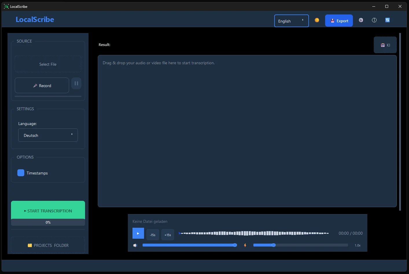 LokalSkribe Software — Offline AI Transcription for Windows